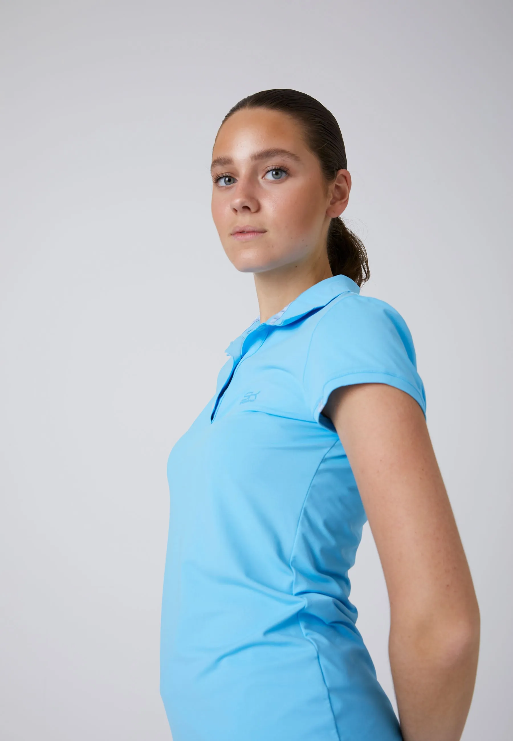 Women Tennis Polo Shirt, light blue