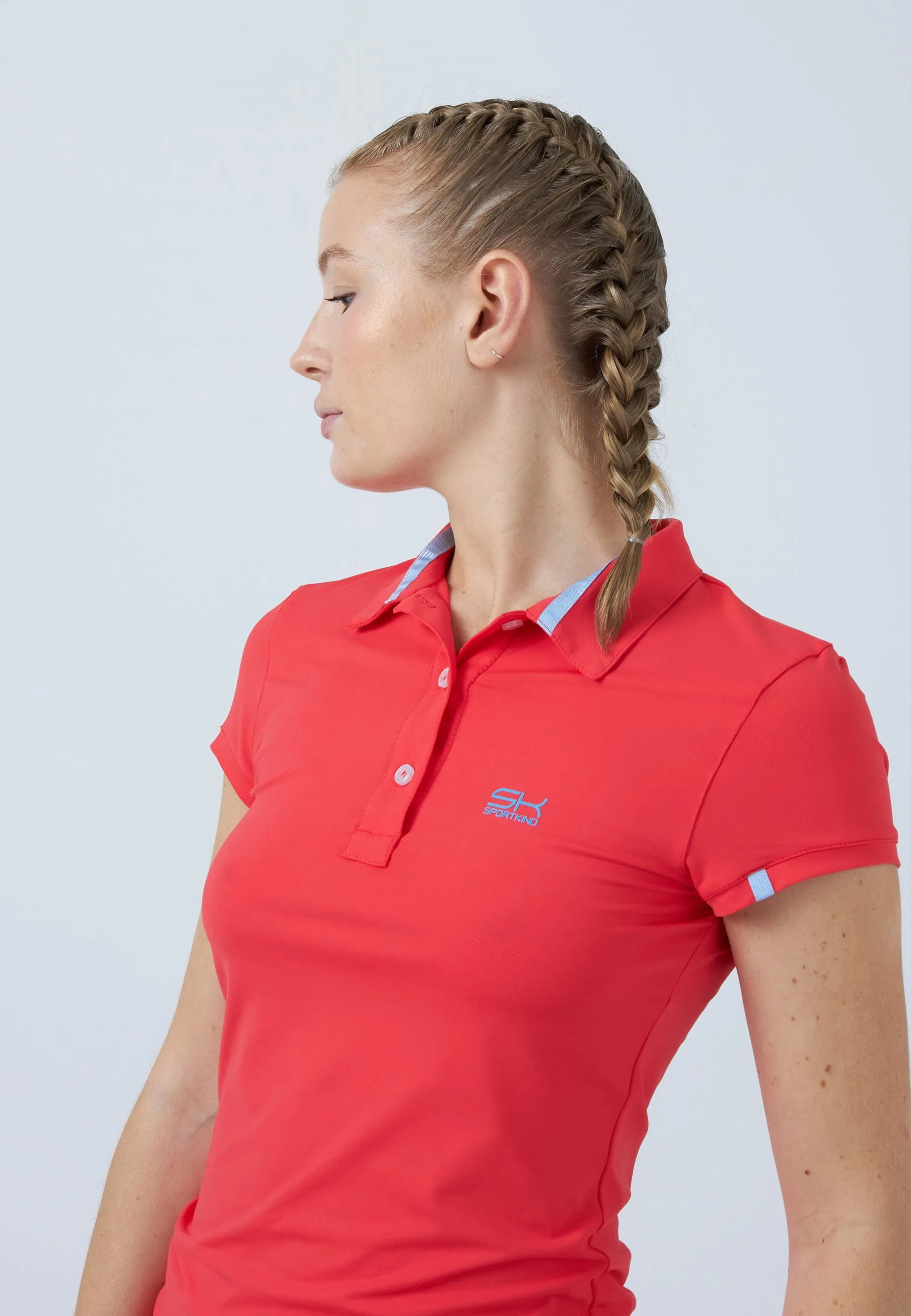 Women Tennis Polo Shirt, peach