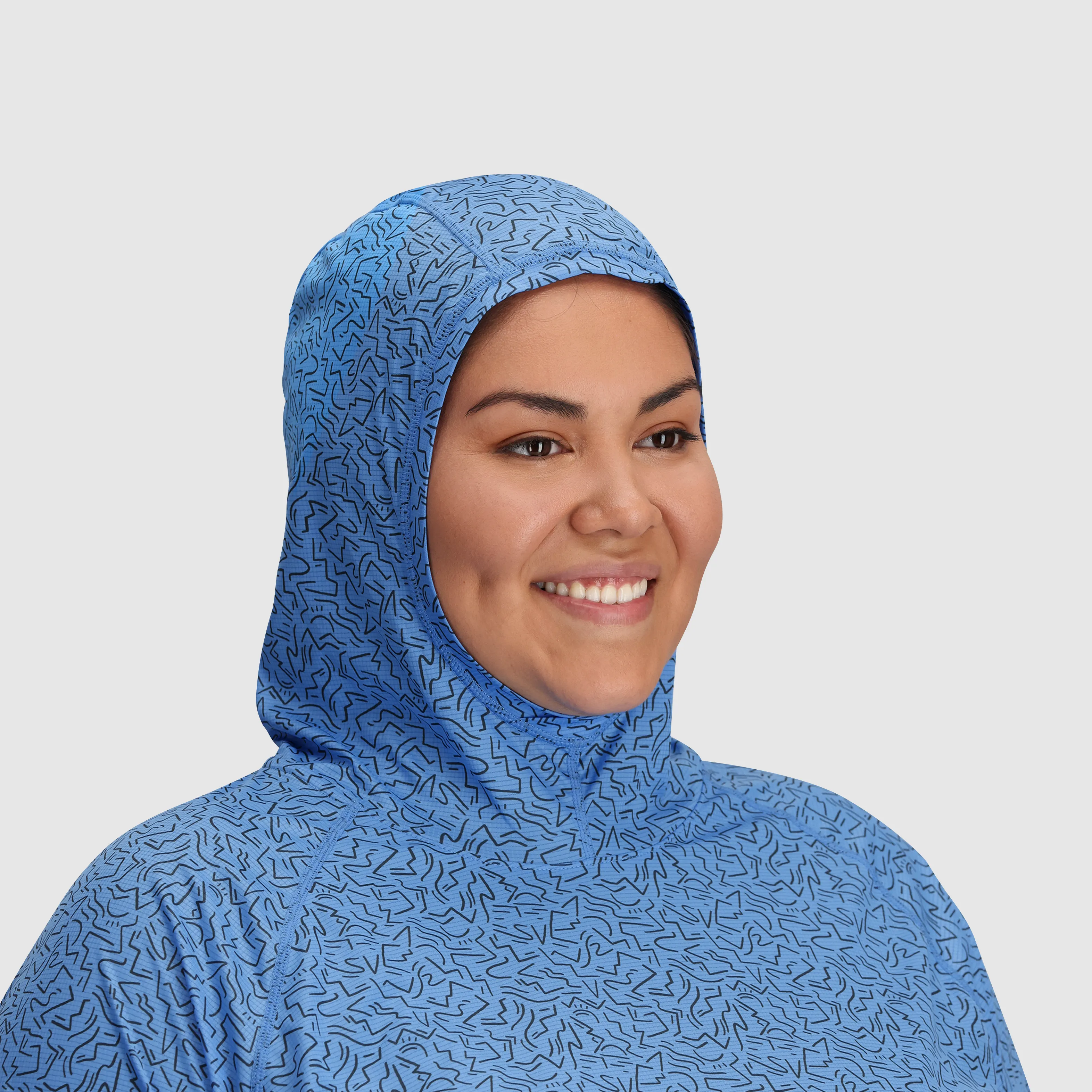 Women's Echo Printed Hoodie-Plus