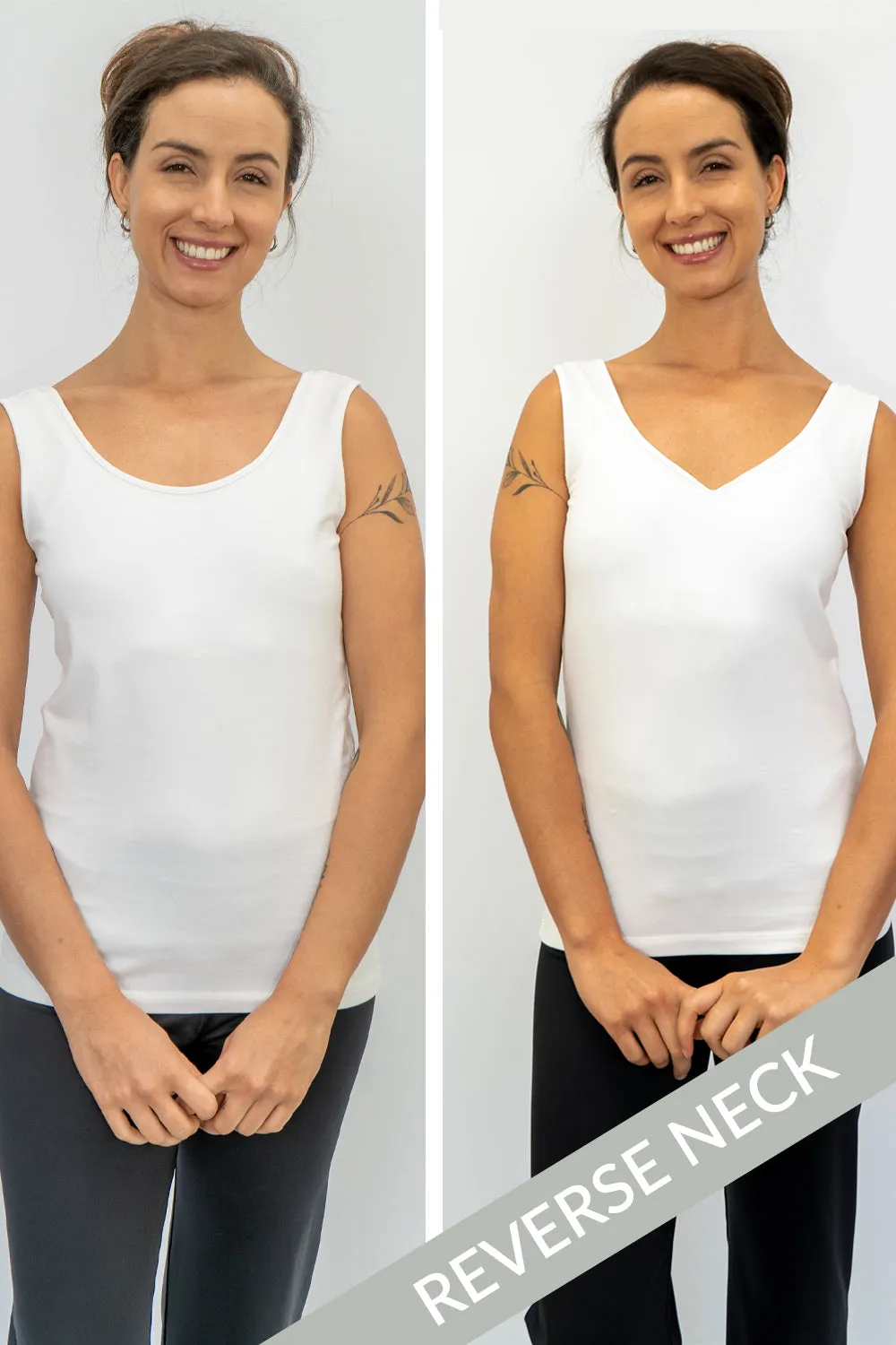 Women's Organic Reversible 2 in 1 Tank Top