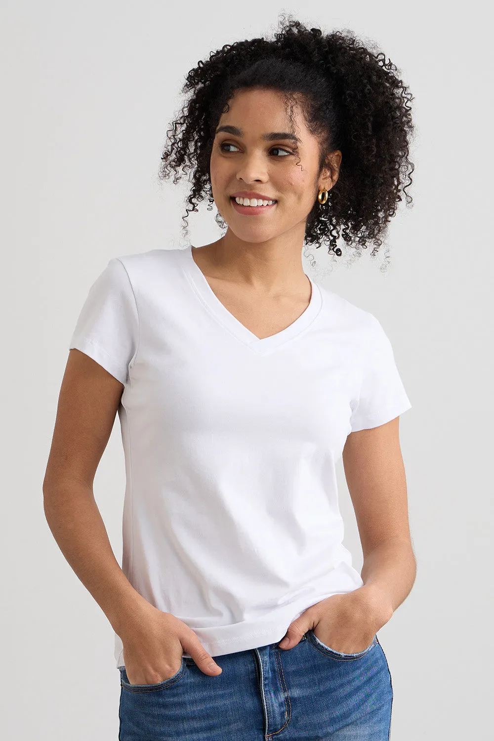 Women's Organic V-Neck T-shirt