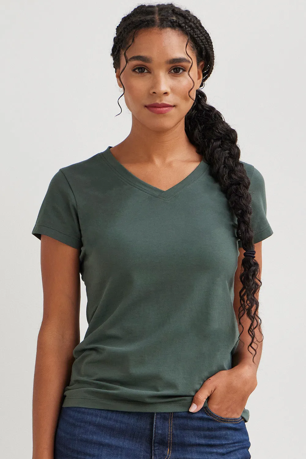 Women's Organic V-Neck T-shirt