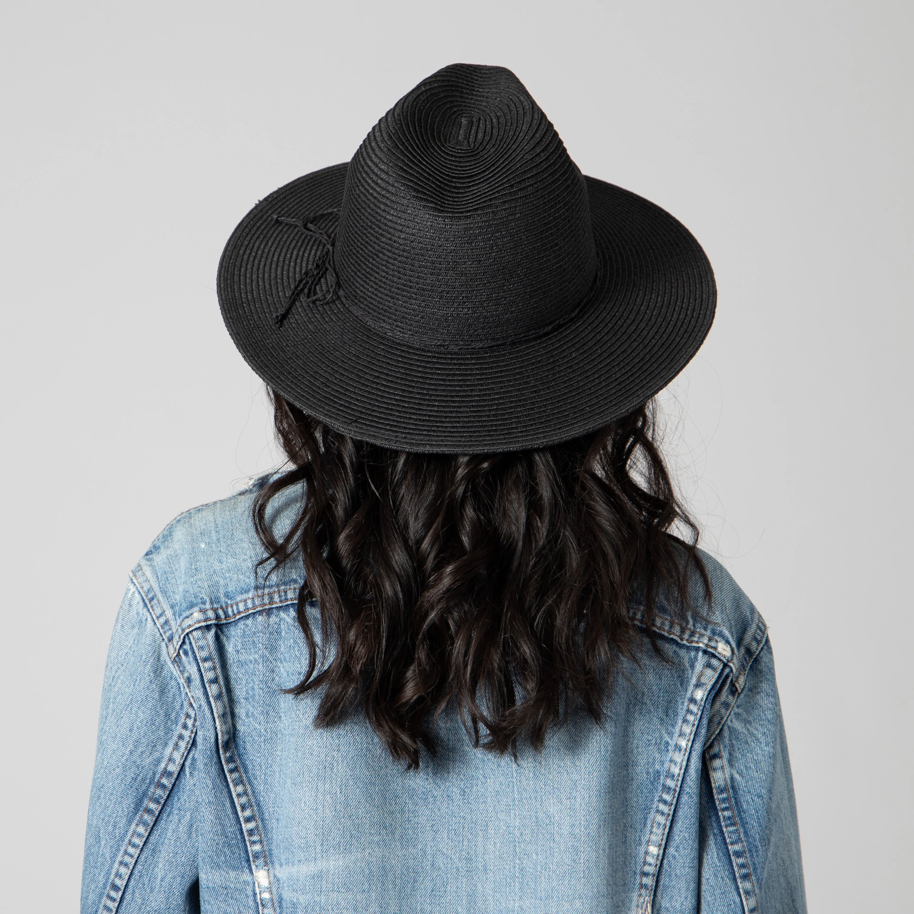 Women's Water Repellent Fedora W/ Tie