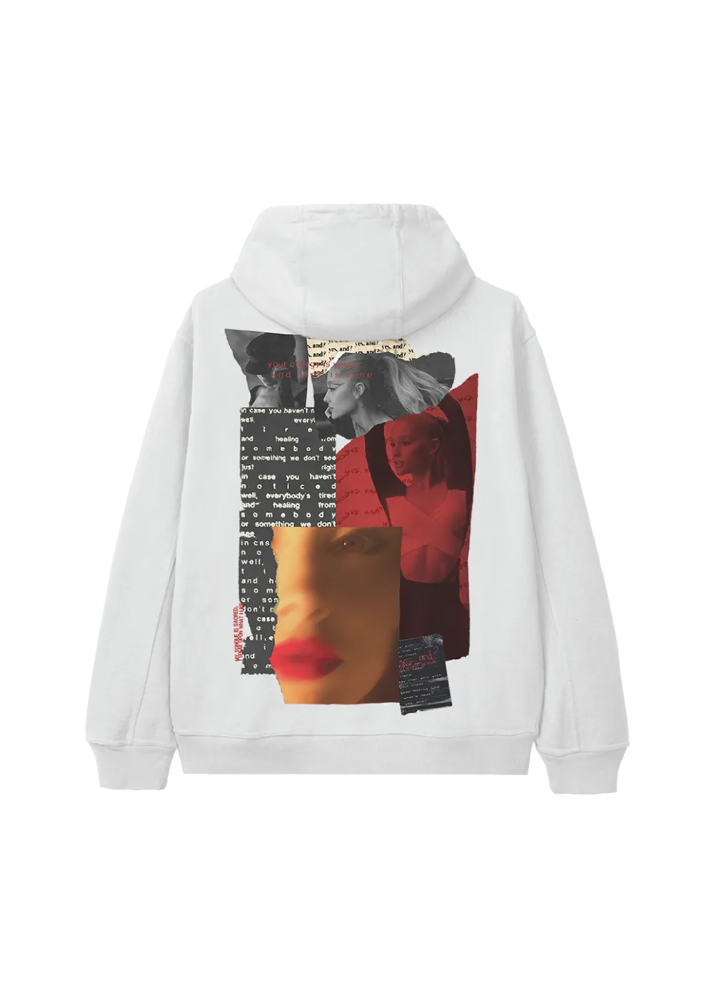 yes, and? collage hoodie