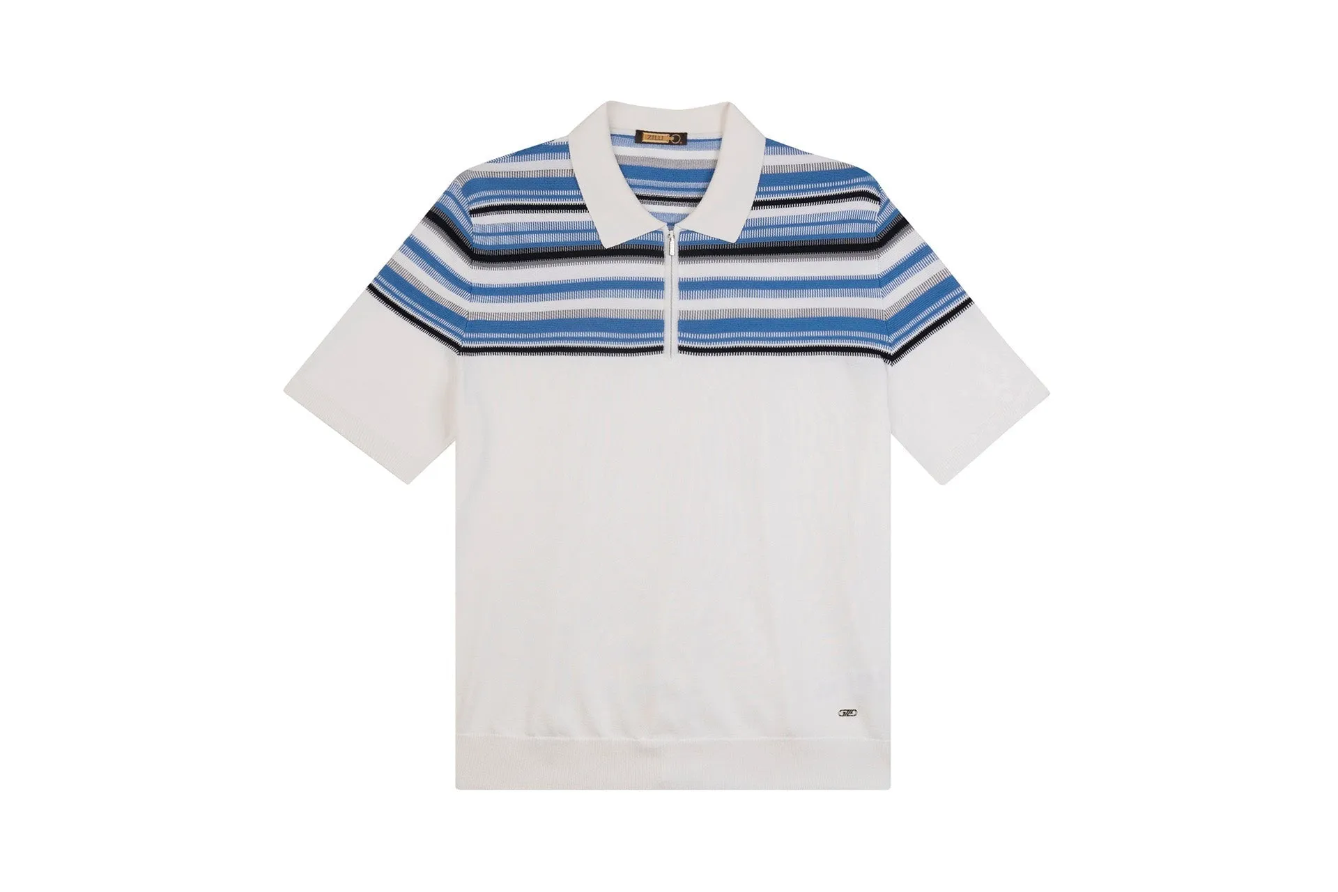 Zilli Silk-Cotton Blend Zipped Polo Shirt