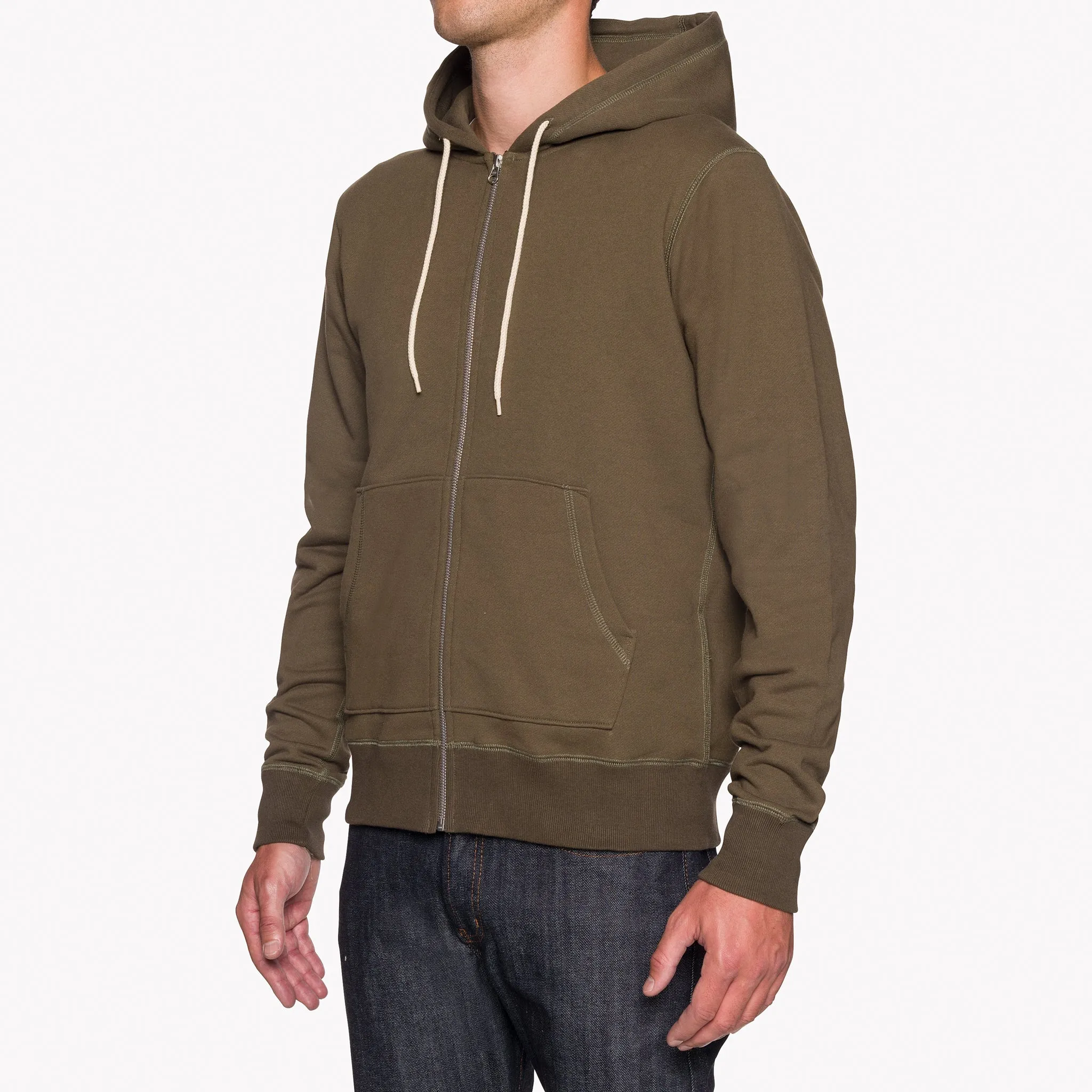 Zip Hoodie - Heavyweight Terry - Hunter