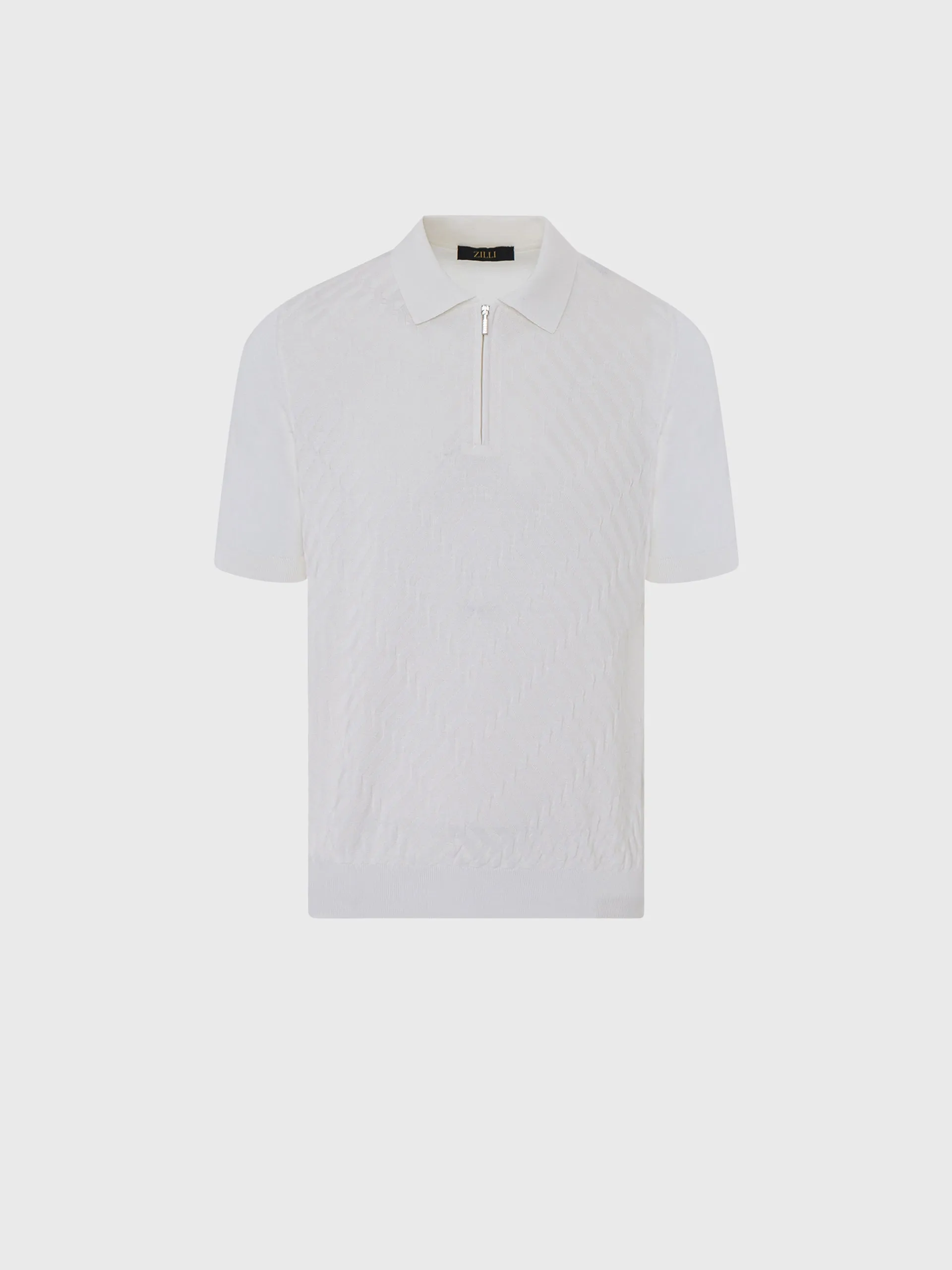 Zipped Polo Short Sleeves