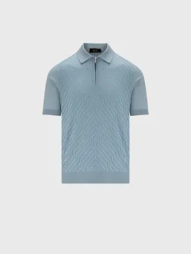 Zipped Polo Short Sleeves